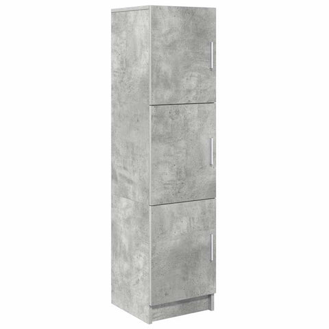 vidaXL Desk with Storage 2 pcs Concrete Grey 102 x 50 x 124 cm