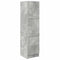vidaXL Desk with Storage 2 pcs Concrete Grey 102 x 50 x 124 cm
