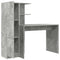 vidaXL Desk with Storage 2 pcs Concrete Grey 102 x 50 x 124 cm