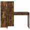 vidaXL Desk with Storage with Shelf 2 pcs Smoked Oak 102 x 50 x 124 cm
