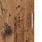 vidaXL Desk with Storage with Shelf 2 pcs Old Wood 102 x 50 x 124 cm