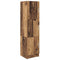 vidaXL Desk with Storage with Shelf 2 pcs Old Wood 102 x 50 x 124 cm