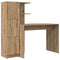 vidaXL Desk with Storage with Door 2 pcs Artisan oak 102 x 50 x 124 cm