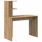 vidaXL Desk with Storage with Door 2 pcs Artisan oak 102 x 50 x 124 cm