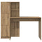 vidaXL Desk with Storage with Door 2 pcs Artisan oak 102 x 50 x 124 cm