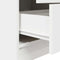 vidaXL Desk with Storage with Drawer 2 pcs White 45.5 x 34 x 127 cm