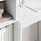 vidaXL Desk with Storage with Drawer 2 pcs White 45.5 x 34 x 127 cm