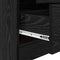 vidaXL Desk with Storage with Shelf 2 pcs Black oak 45.5 x 34 x 127 cm