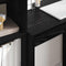 vidaXL Desk with Storage with Shelf 2 pcs Black oak 45.5 x 34 x 127 cm