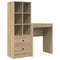 vidaXL Desk with Storage 2 pcs Sonoma Oak 45.5 x 34 x 127 cm