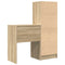 vidaXL Desk with Storage 2 pcs Sonoma Oak 45.5 x 34 x 127 cm