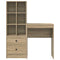 vidaXL Desk with Storage 2 pcs Sonoma Oak 45.5 x 34 x 127 cm