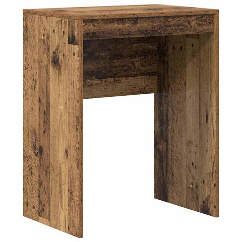 vidaXL Desk with Storage with Drawer 2 pcs Old Wood 45.5 x 34 x 127 cm