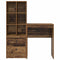vidaXL Desk with Storage with Drawer 2 pcs Old Wood 45.5 x 34 x 127 cm