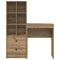 vidaXL Desk with Storage 2 pcs Artisan oak 45.5 x 34 x 127 cm