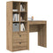 vidaXL Desk with Storage 2 pcs Artisan oak 45.5 x 34 x 127 cm