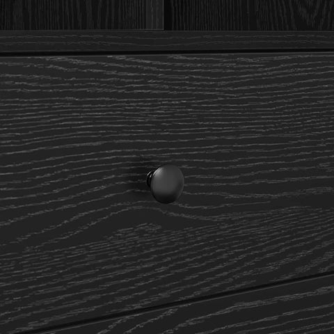 vidaXL Desk with Storage with Drawer 2 pcs Black oak 70 x 40 x 76 cm