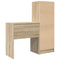 vidaXL Desk with Storage with Drawer 2 pcs Sonoma Oak 70 x 40 x 76 cm