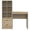 vidaXL Desk with Storage with Drawer 2 pcs Sonoma Oak 70 x 40 x 76 cm