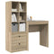 vidaXL Desk with Storage with Drawer 2 pcs Sonoma Oak 70 x 40 x 76 cm