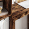 vidaXL Desk with Storage with Drawer 2 pcs Smoked Oak 70 x 40 x 76 cm