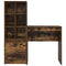 vidaXL Desk with Storage with Drawer 2 pcs Smoked Oak 70 x 40 x 76 cm