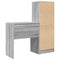 vidaXL Desk with Storage with Drawer 2 pcs Grey sonoma 70 x 40 x 76 cm