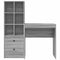 vidaXL Desk with Storage with Drawer 2 pcs Grey sonoma 70 x 40 x 76 cm