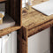 vidaXL Desk with Storage with Drawer 2 pcs Old Wood 70 x 40 x 76 cm