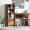 vidaXL Desk with Storage with Drawer 2 pcs Old Wood 70 x 40 x 76 cm