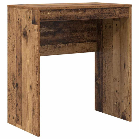 vidaXL Desk with Storage with Drawer 2 pcs Old Wood 70 x 40 x 76 cm