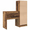 vidaXL Desk with Storage with Drawer 2 pcs Old Wood 70 x 40 x 76 cm