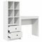 vidaXL Desk with Storage 2 pcs White 80 x 40 x 76 cm Engineered wood
