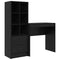 vidaXL Desk with Storage with Drawer 2 pcs Black oak 80 x 40 x 76 cm