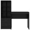 vidaXL Desk with Storage with Drawer 2 pcs Black oak 80 x 40 x 76 cm
