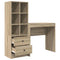 vidaXL Desk with Storage with Drawer 2 pcs Sonoma Oak 80 x 40 x 76 cm