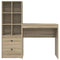 vidaXL Desk with Storage with Drawer 2 pcs Sonoma Oak 80 x 40 x 76 cm