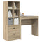 vidaXL Desk with Storage with Drawer 2 pcs Sonoma Oak 80 x 40 x 76 cm
