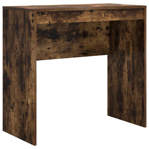vidaXL Desk with Storage with Drawer 2 pcs Smoked Oak 80 x 40 x 76 cm