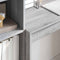 vidaXL Desk with Storage with Drawer 2 pcs Grey sonoma 80 x 40 x 76 cm