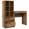 vidaXL Desk with Storage with Drawer 2 pcs Old Wood 80 x 40 x 76 cm