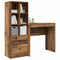 vidaXL Desk with Storage with Drawer 2 pcs Old Wood 80 x 40 x 76 cm