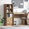 vidaXL Desk with Storage with Drawer 2 pcs Artisan oak 80 x 40 x 76 cm