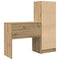 vidaXL Desk with Storage with Drawer 2 pcs Artisan oak 80 x 40 x 76 cm