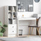 vidaXL Desk with Storage 2 pcs White 90 x 40 x 76 cm Engineered wood
