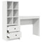 vidaXL Desk with Storage 2 pcs White 90 x 40 x 76 cm Engineered wood