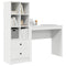 vidaXL Desk with Storage 2 pcs White 90 x 40 x 76 cm Engineered wood