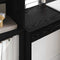 vidaXL Desk with Storage with Drawer 2 pcs Black oak 90 x 40 x 76 cm