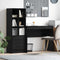 vidaXL Desk with Storage with Drawer 2 pcs Black oak 90 x 40 x 76 cm