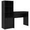vidaXL Desk with Storage with Drawer 2 pcs Black oak 90 x 40 x 76 cm